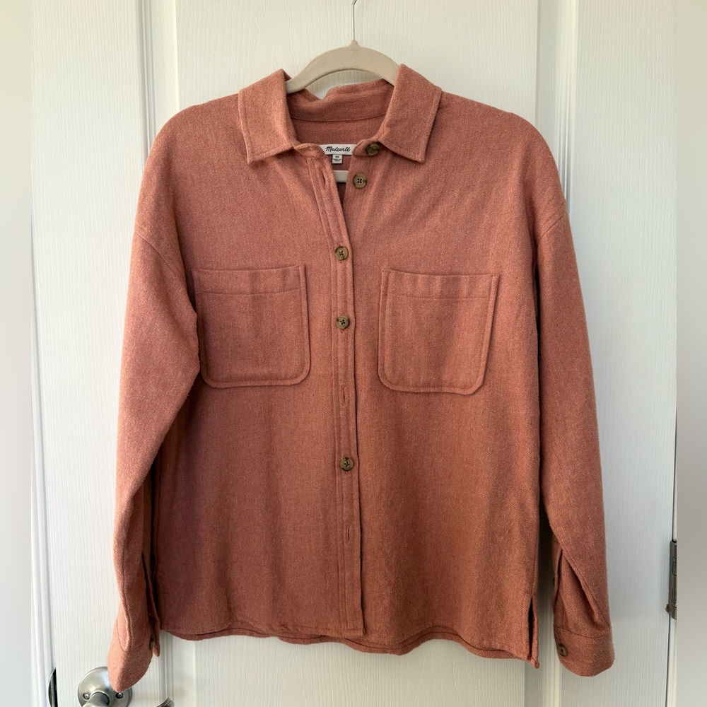Madewell Pink Button-Up Shirt